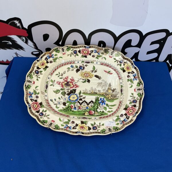 Vintage wall hanging large meet plate