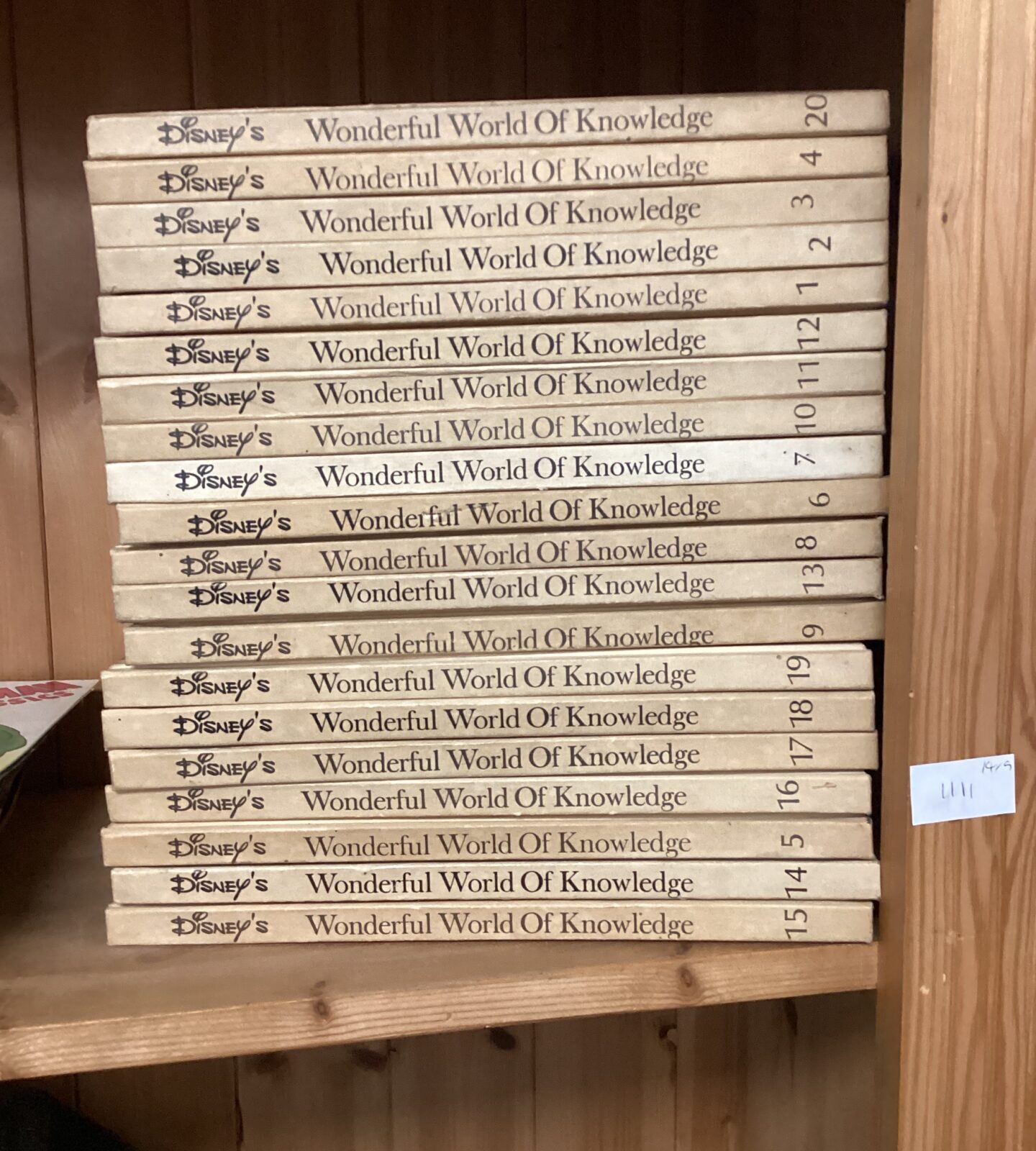 Collection of Disney’s wonderful world of knowledge books