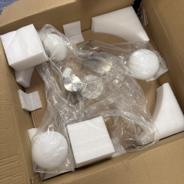 Glass orb style ceiling light
