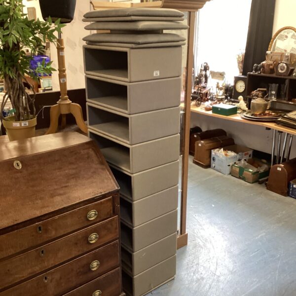 Stackable Storage boxes with padded Top