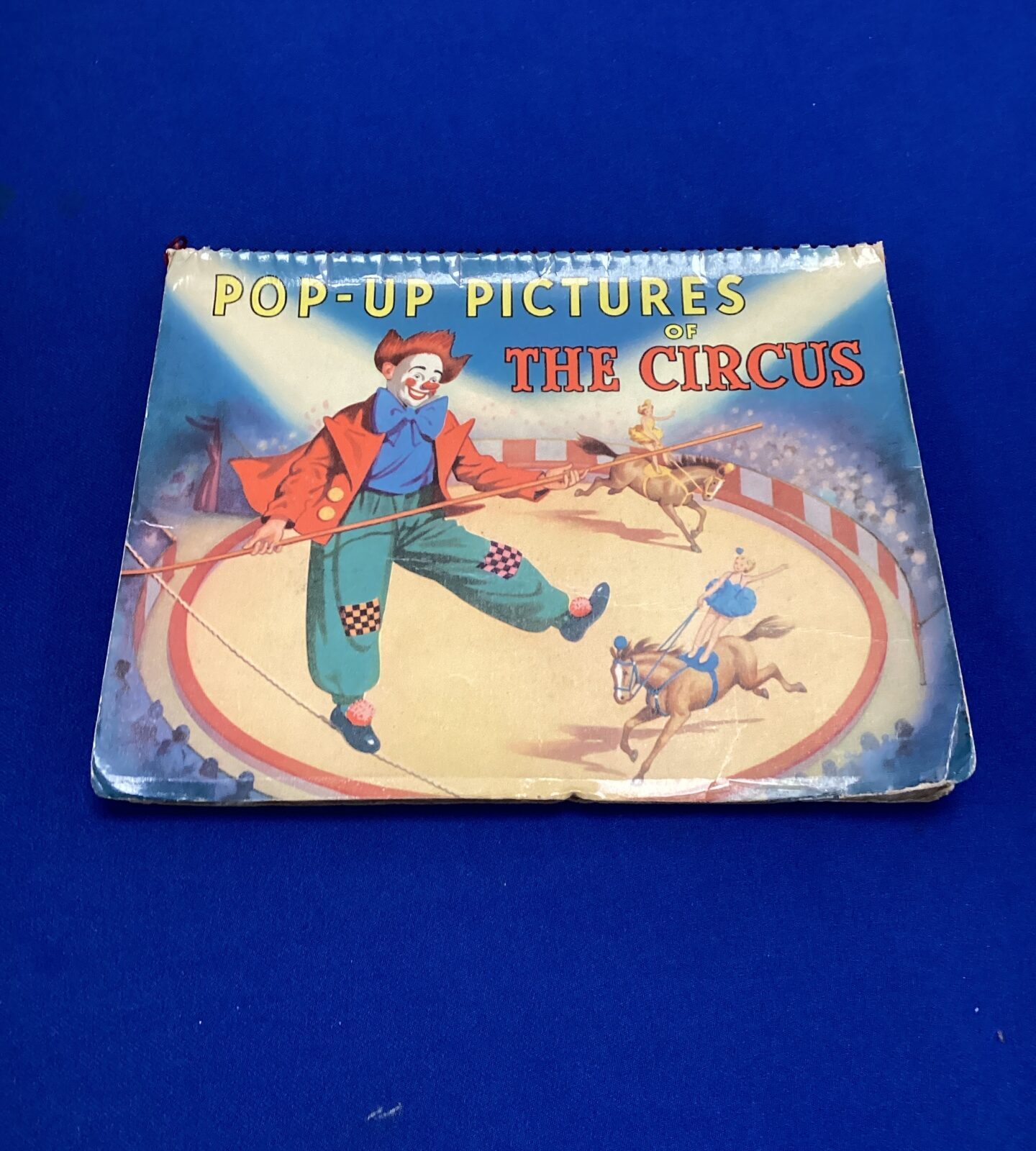 Vintage pop-up picture book of the circus