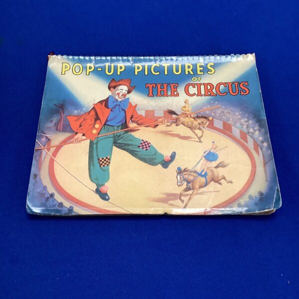 Vintage pop-up picture book of the circus