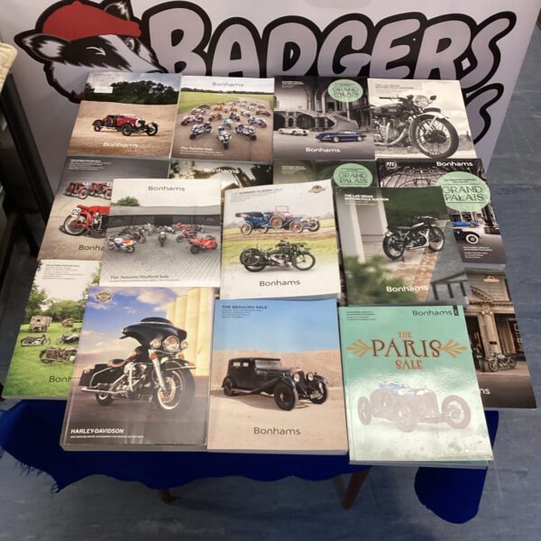 Collection of bonhams auction catalogs all motoring related