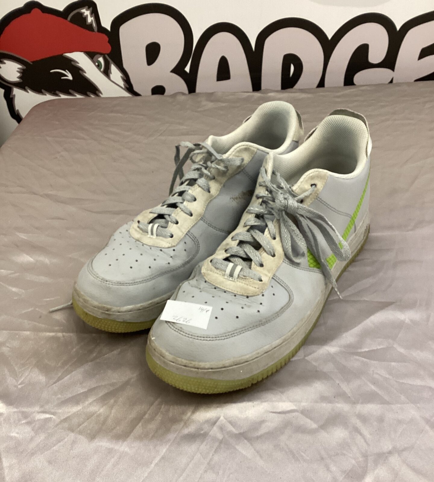 Pair of size 12 nike air air force 1 trainers