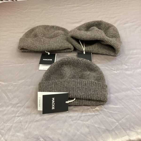 Three new with tags Mackie beanie hats