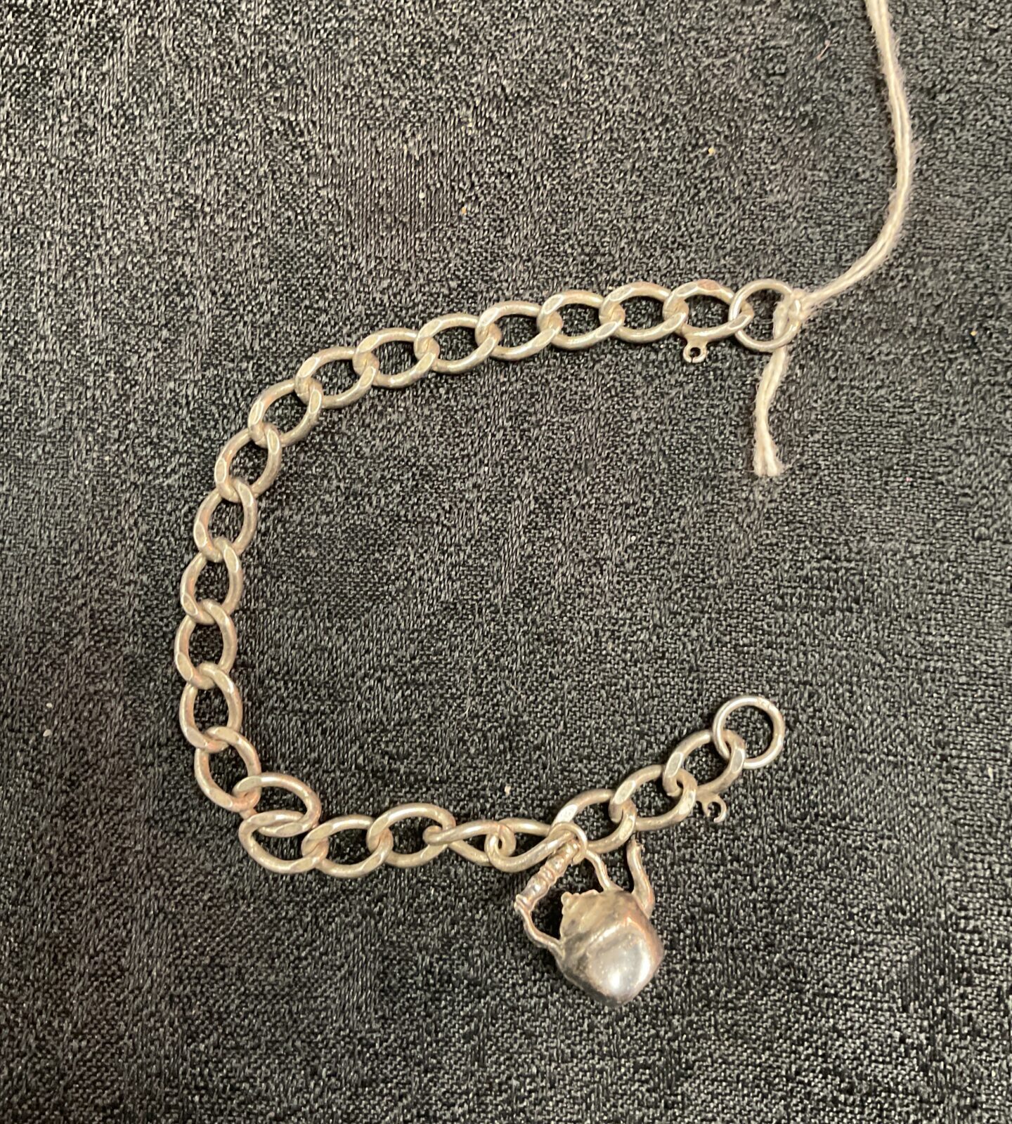 Hallmarked Silver bracelet no clasp 12g