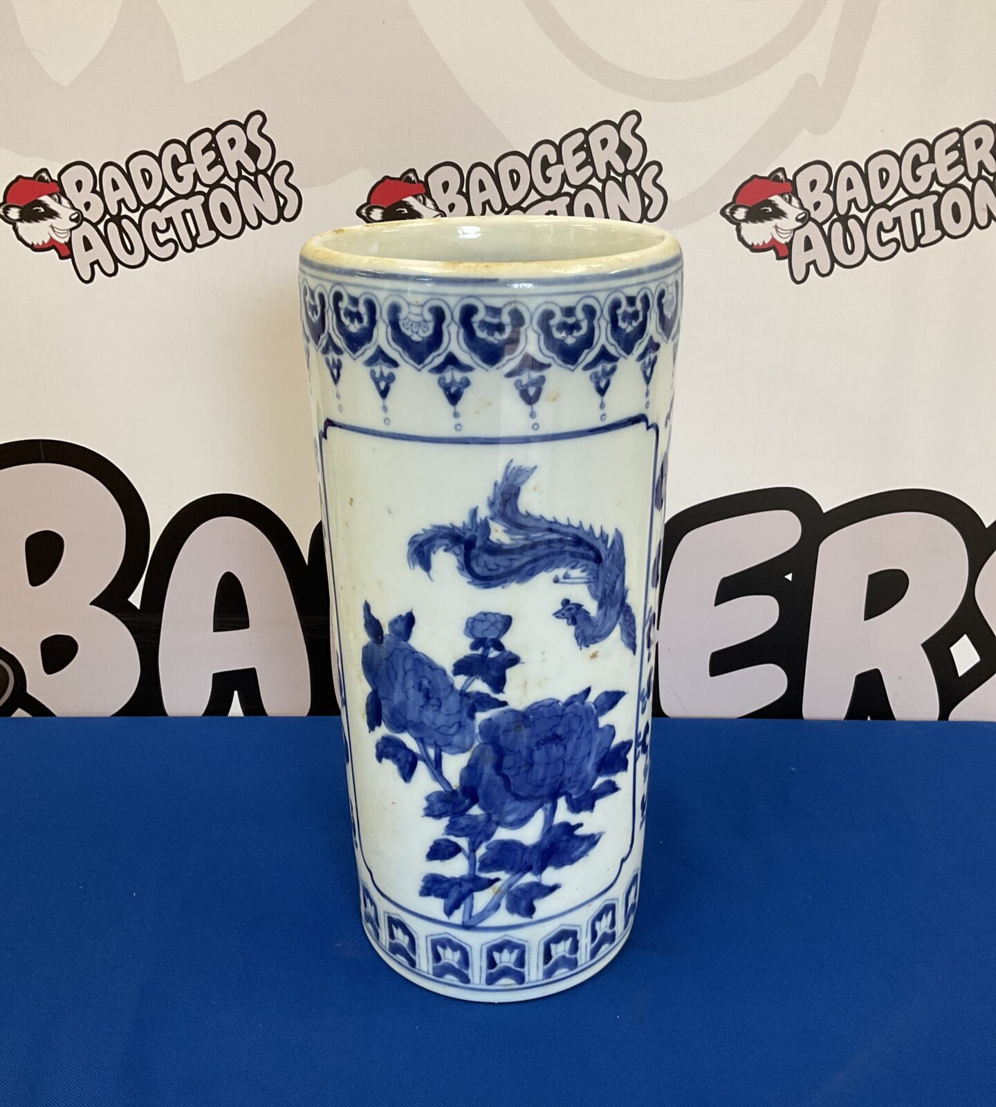 Blue & white chinese stick stand