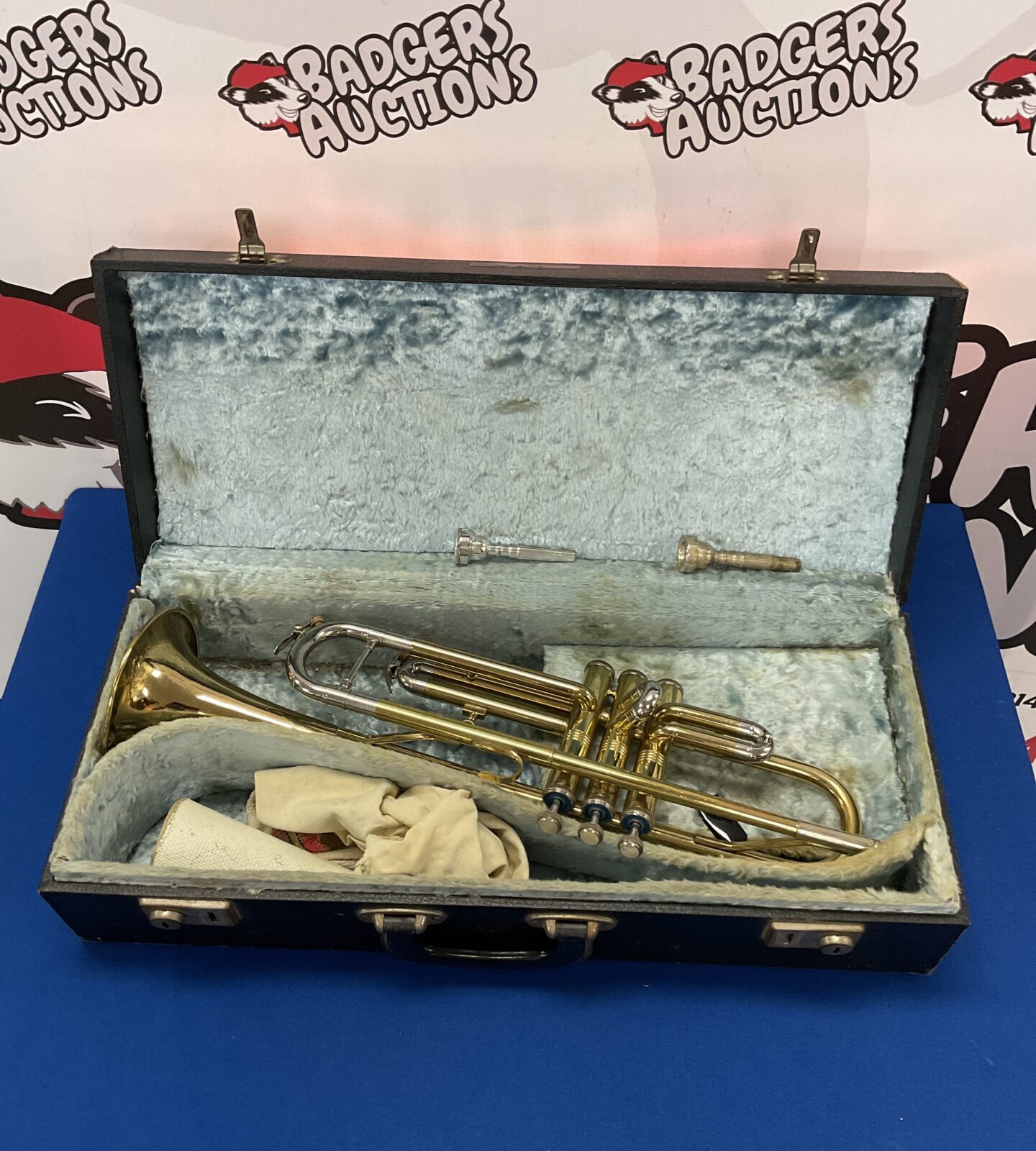 Rose morris london Kansas trumpet in case with mouthpieces