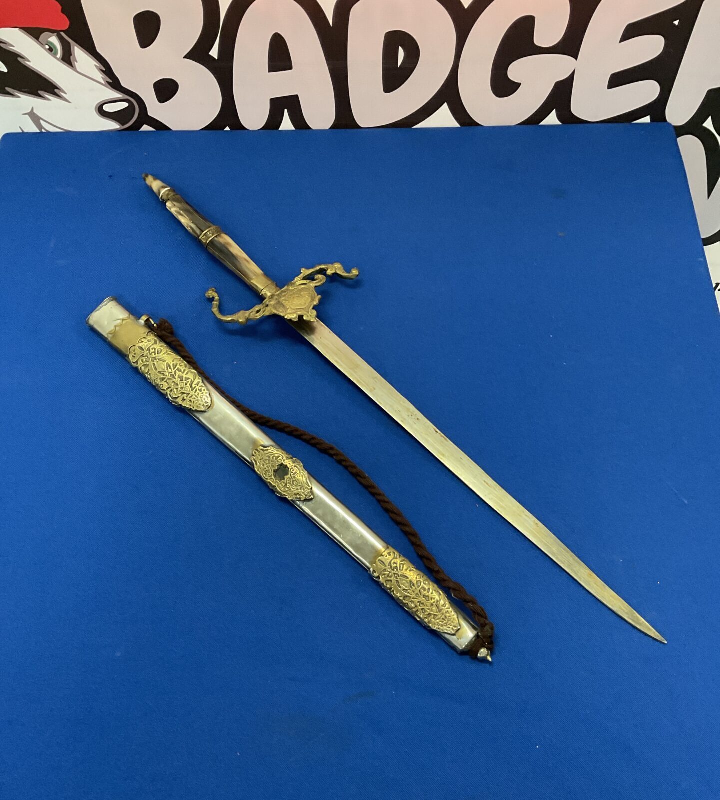 Vintage horn handled Indian sword