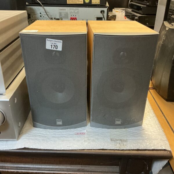 Vintage NAD 820 loudspeakers for stereo systems and audio collectors.