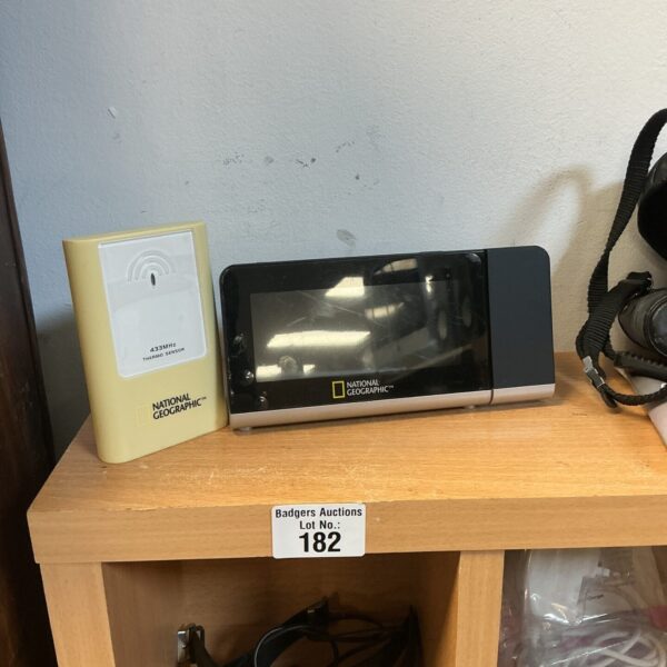 National Geographic weather station with thermo sensor for home use.