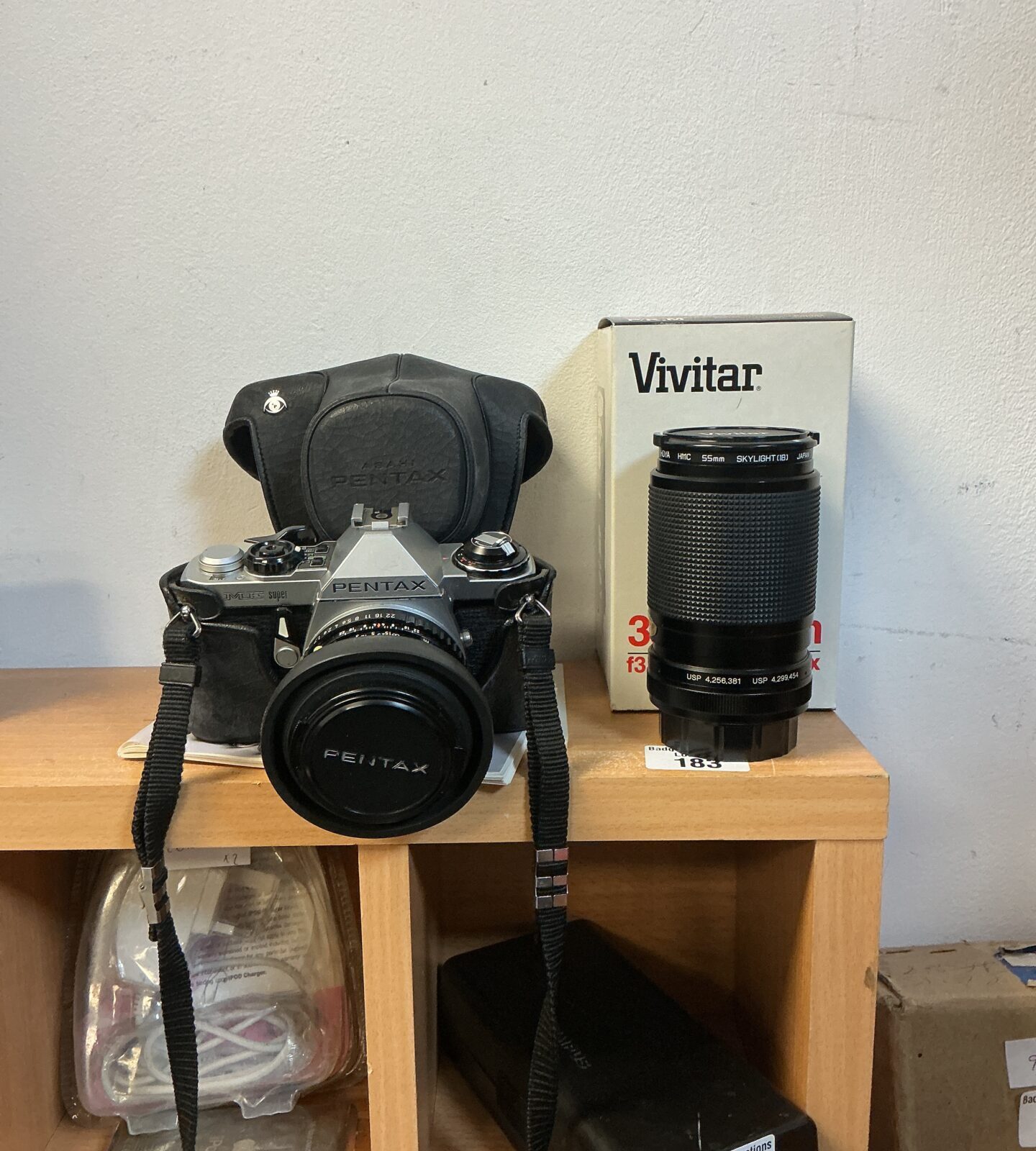 Pentax ME super camera and Vivitar 35-105mm lens