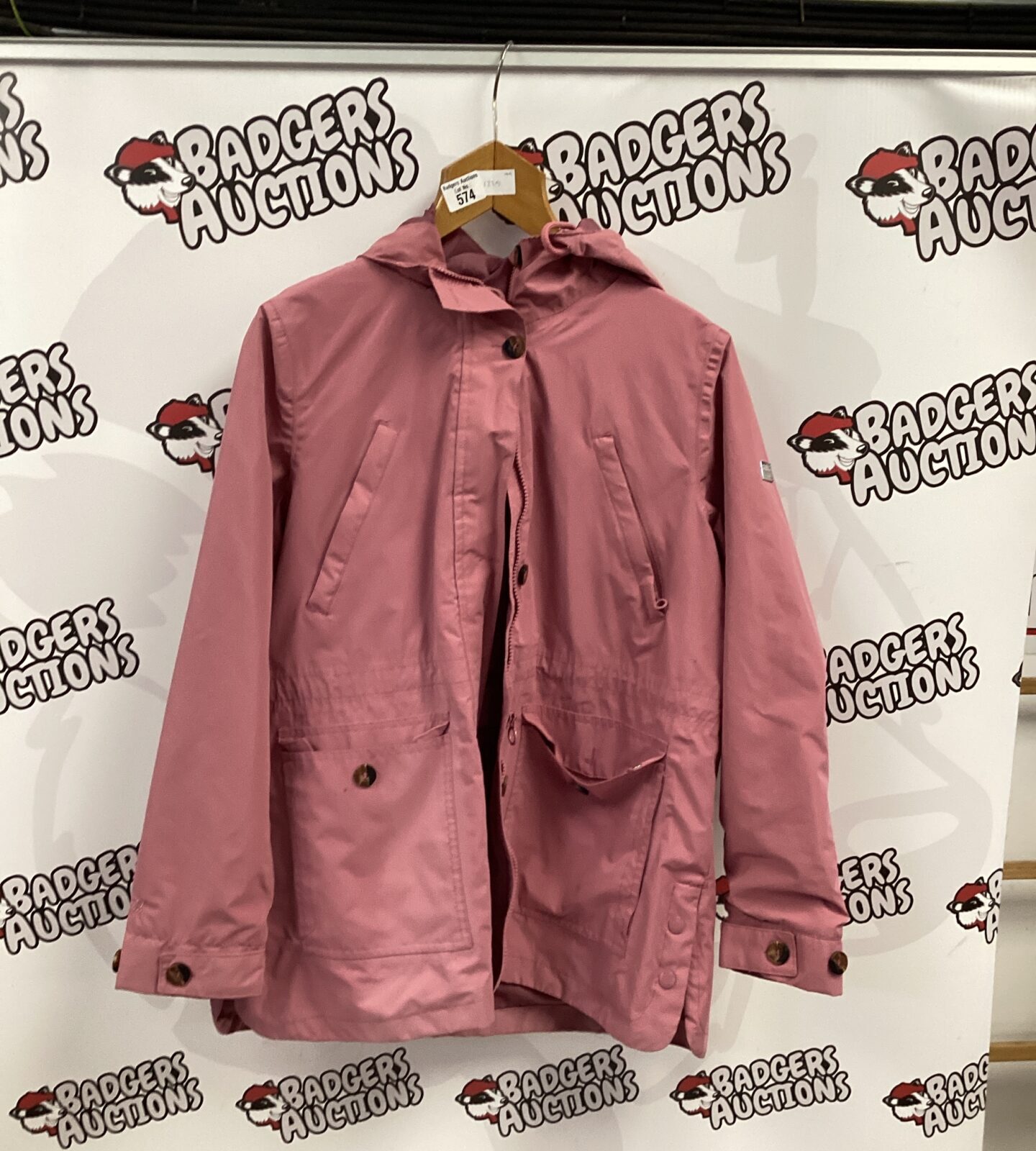 Regatta ladies coat pink size 14