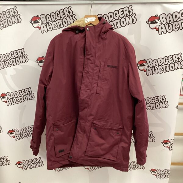 Regatta ladies maroon coloured coat fleece lined size L