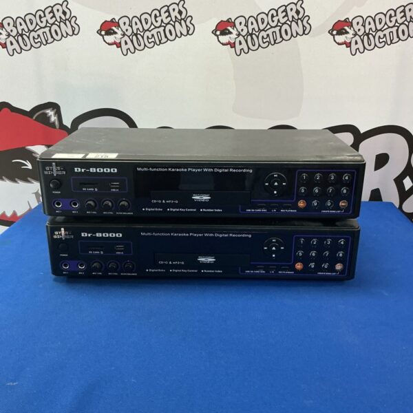 2x Star-Singer Dr-8000 multi-function karaoke player with digital recording