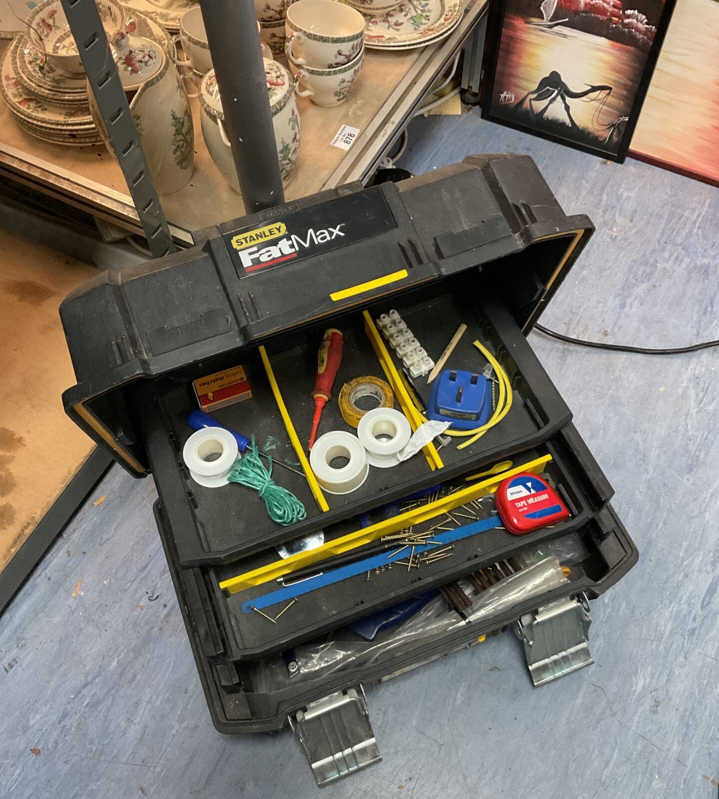 Stanley fatmax toolbox with contents Badgers Auctions Onsite and