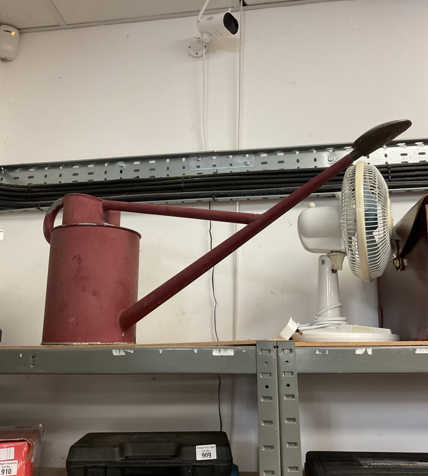 Large galvanised watering can