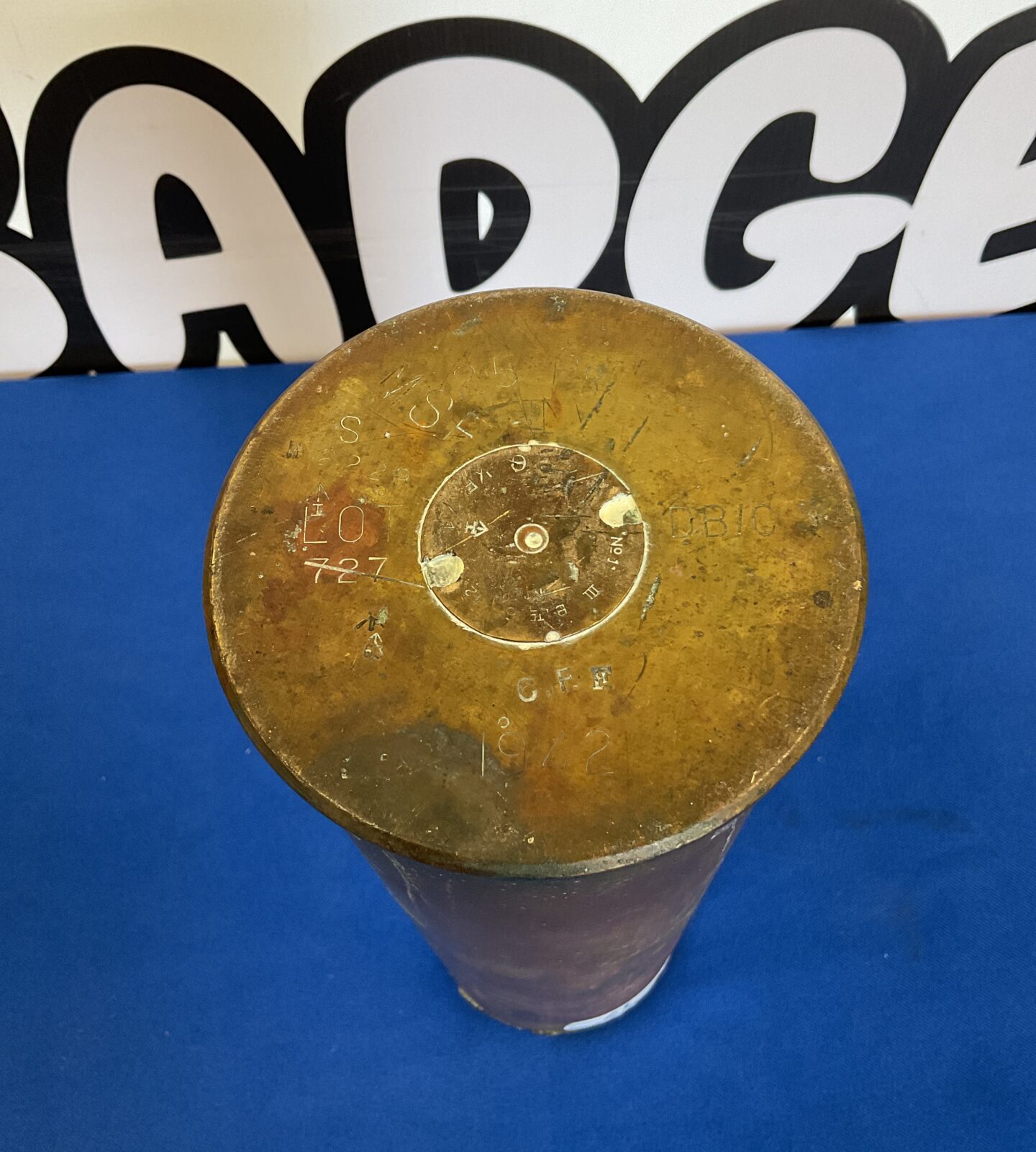 1942 dated ww2 cannon shell - Image 2