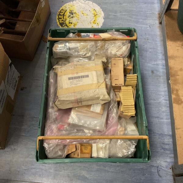 Large tray of military components & spare parts