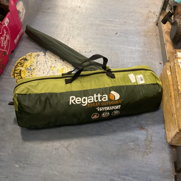 Rolled up Regatta Hydrafort tent ready for outdoor adventures.