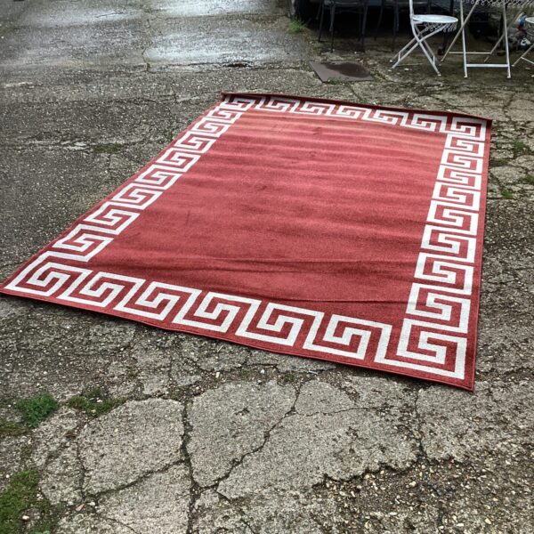 7x10 Greek Key rug from Unique Loom, patterned area rug for home decor.