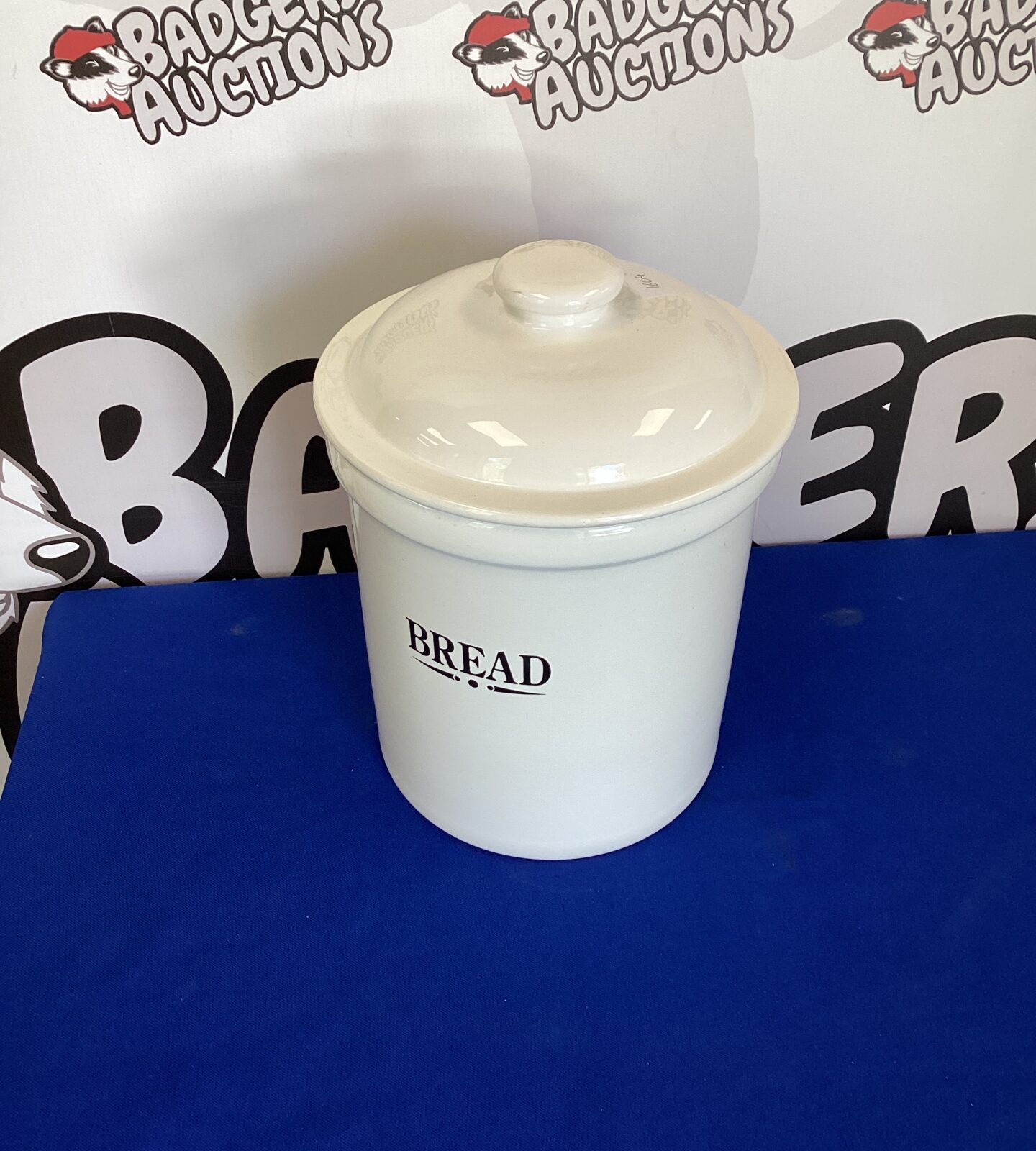 White Ceramic Bread Bin