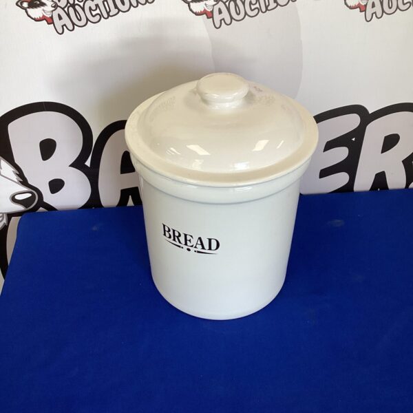 White Ceramic Bread Bin