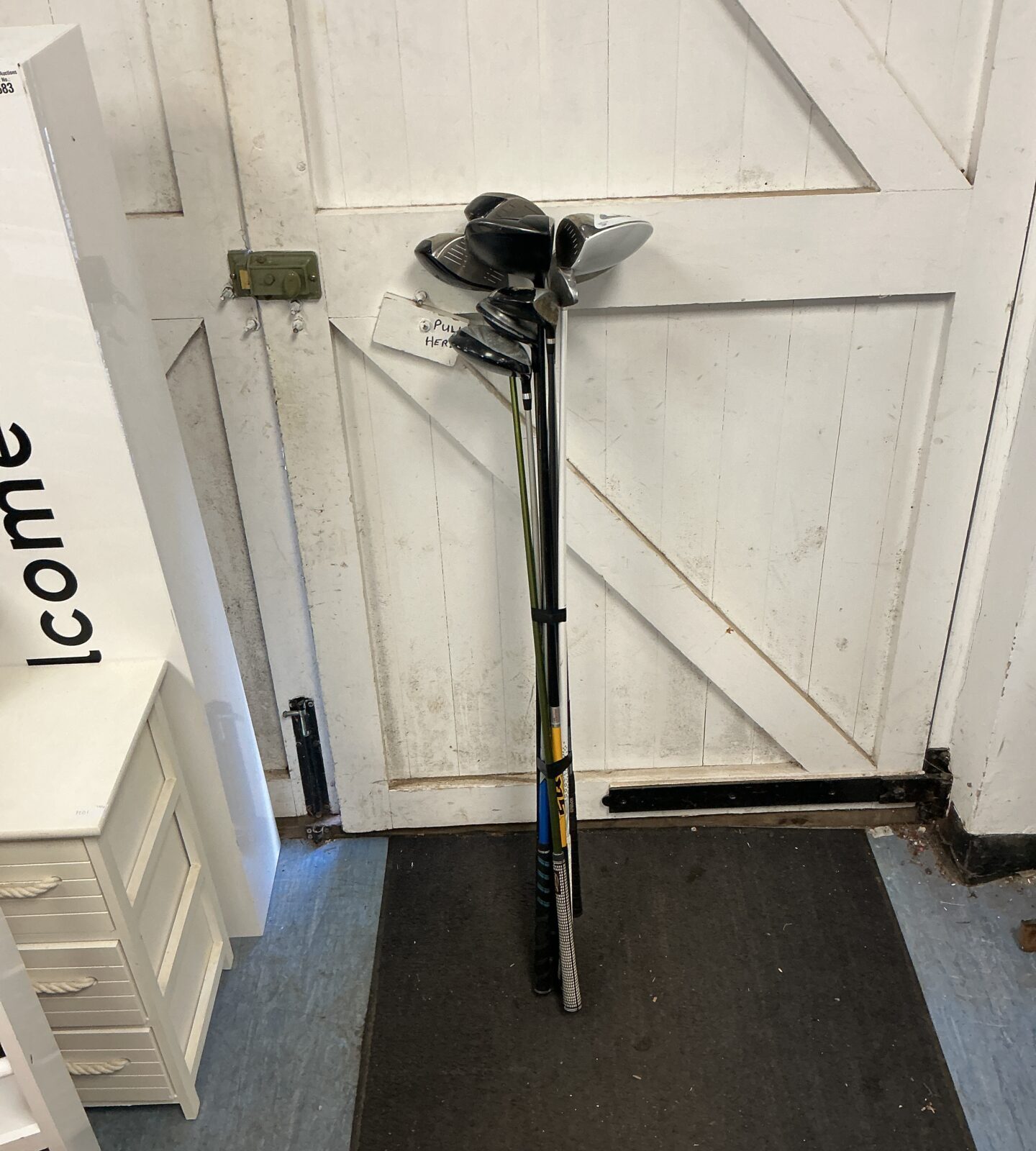 Selection of golf clubs, mostly drivers, incl.nike, cobra, Dunlop, Wilson