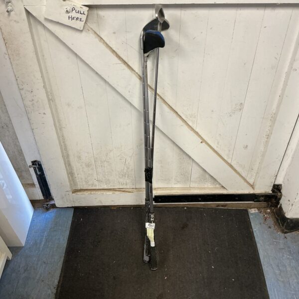 Vintage Ping Red Eye golf club set with 1, 8, and 9 irons.