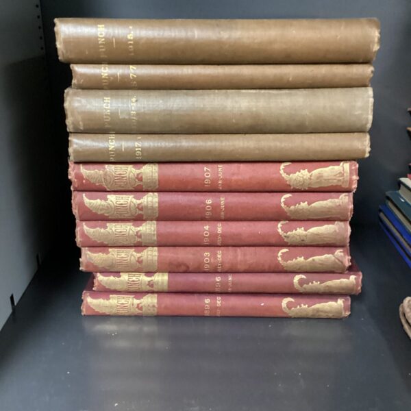 Collection of antique punch annuals