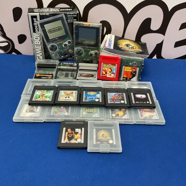 Nintendo GameBoy Pocket Boxed With Manuals And Games