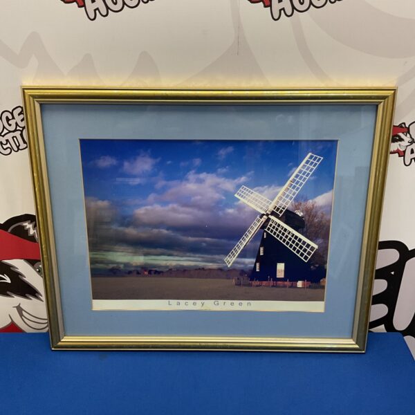 Framed photographic print of lacey green windmill