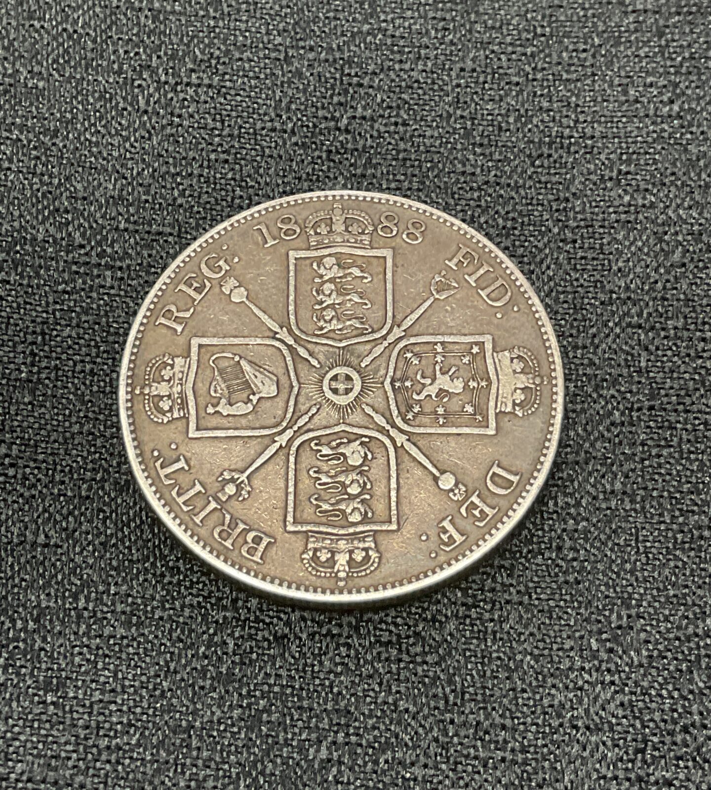 1888 Victoria Double Florin - Image 2
