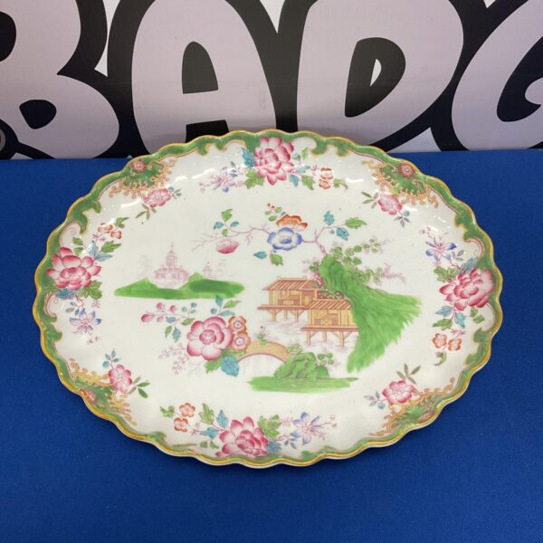 antique royal doulton pagoda serving plate