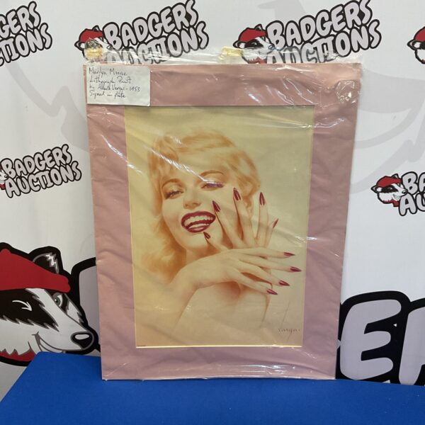 Vintage 1953 Marilyn Monroe print by Alberto Vargas, signed in plate.