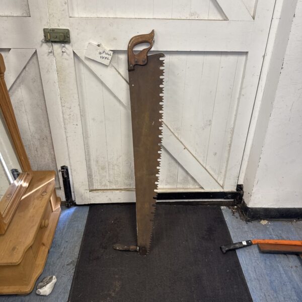 Large vintage loggers saw