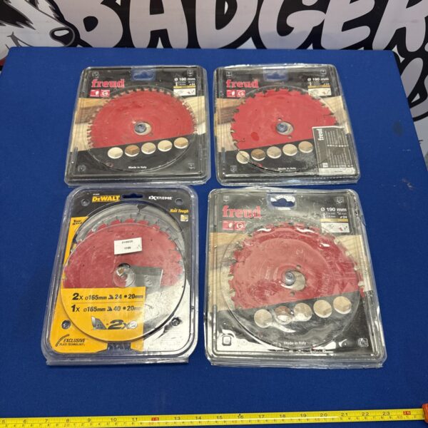 Selection of circular saw blades inc dewalt & freud