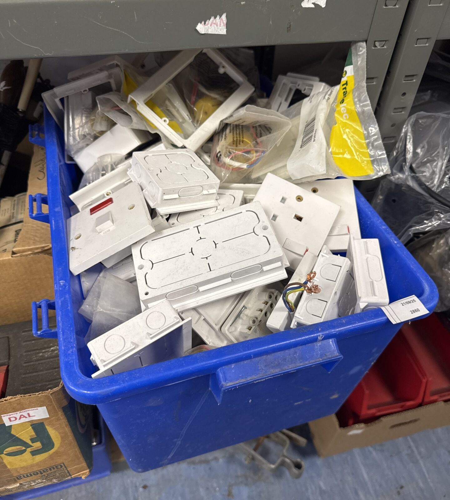 Large quantity of electrical fittings