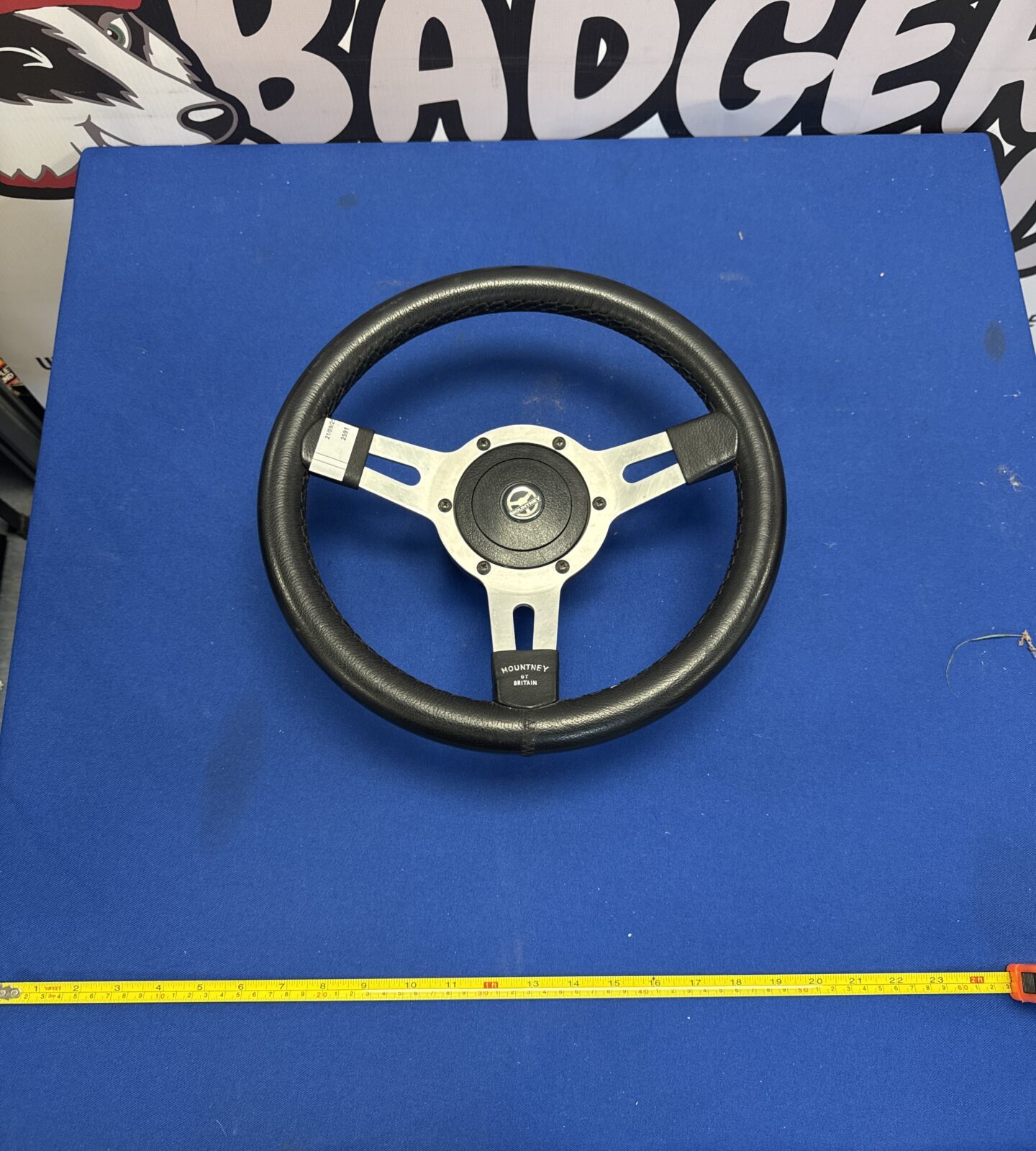 Mountney classic style steering wheel 3/4” boss diameter approx