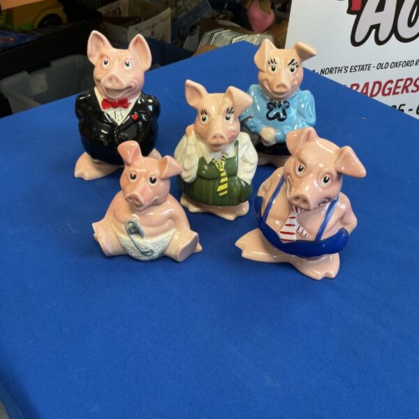Vintage NatWest ceramic pig money box, collectible banking memorabilia.