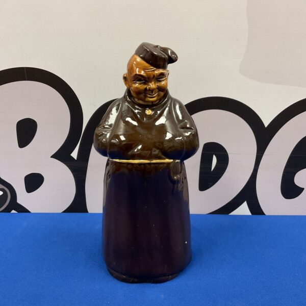 Vintage ceramic monk decanter