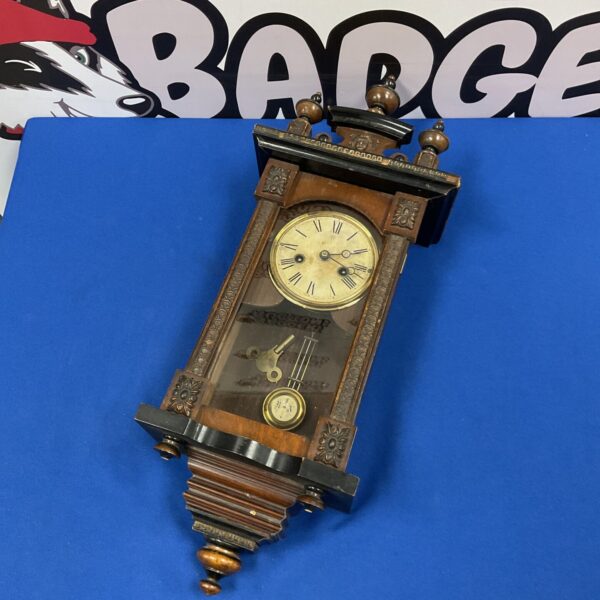 German Vienna style miniature wall clock working