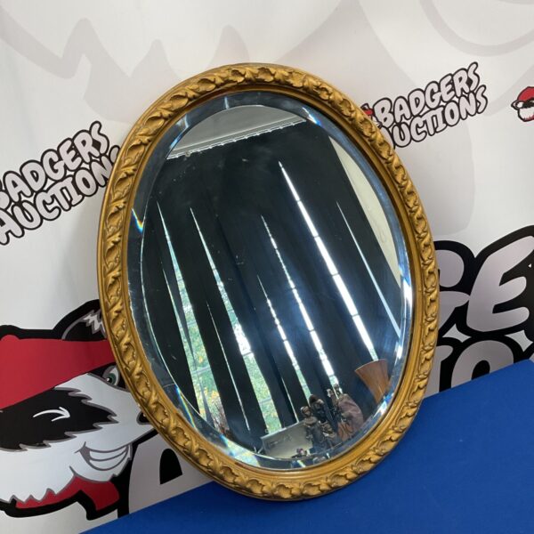 Oval bevel edged french style mirror
