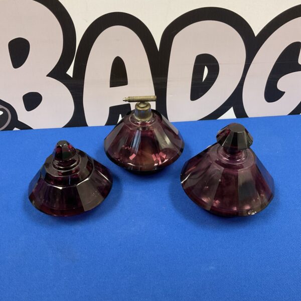 Vintage cranberry glass scent bottles & attomizer