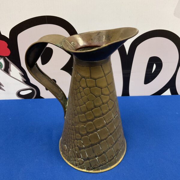 Joseph sankey & sons brass lizard skin pattern pitcher