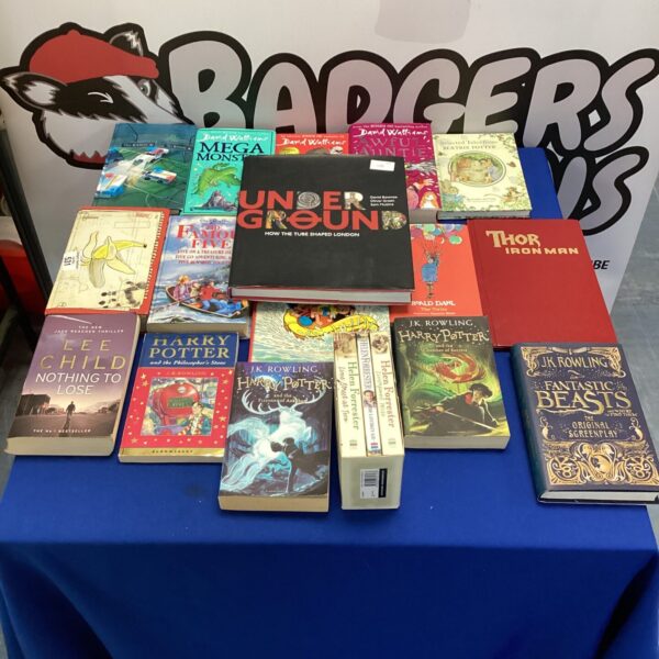collection of childrens books inc harry potter & david walliams