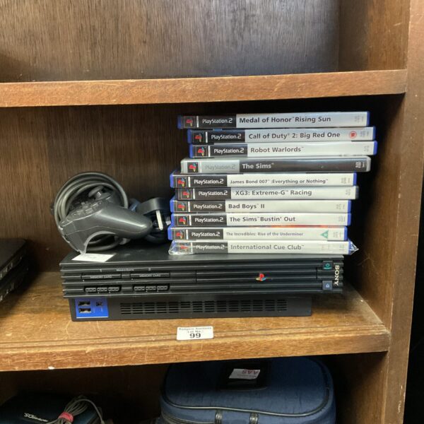 Sony Playstation 2 with remote and selection of games incl. Call of Duty 2, the Sims, James Bond 007