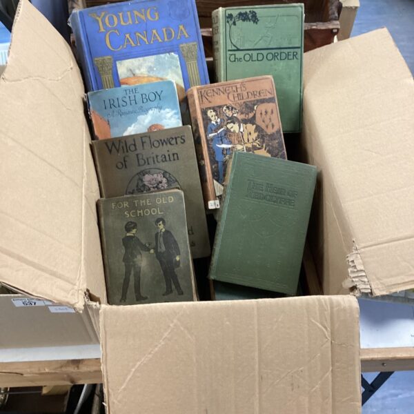 Vintage book lot including "Young Canada" and "The Old Order".