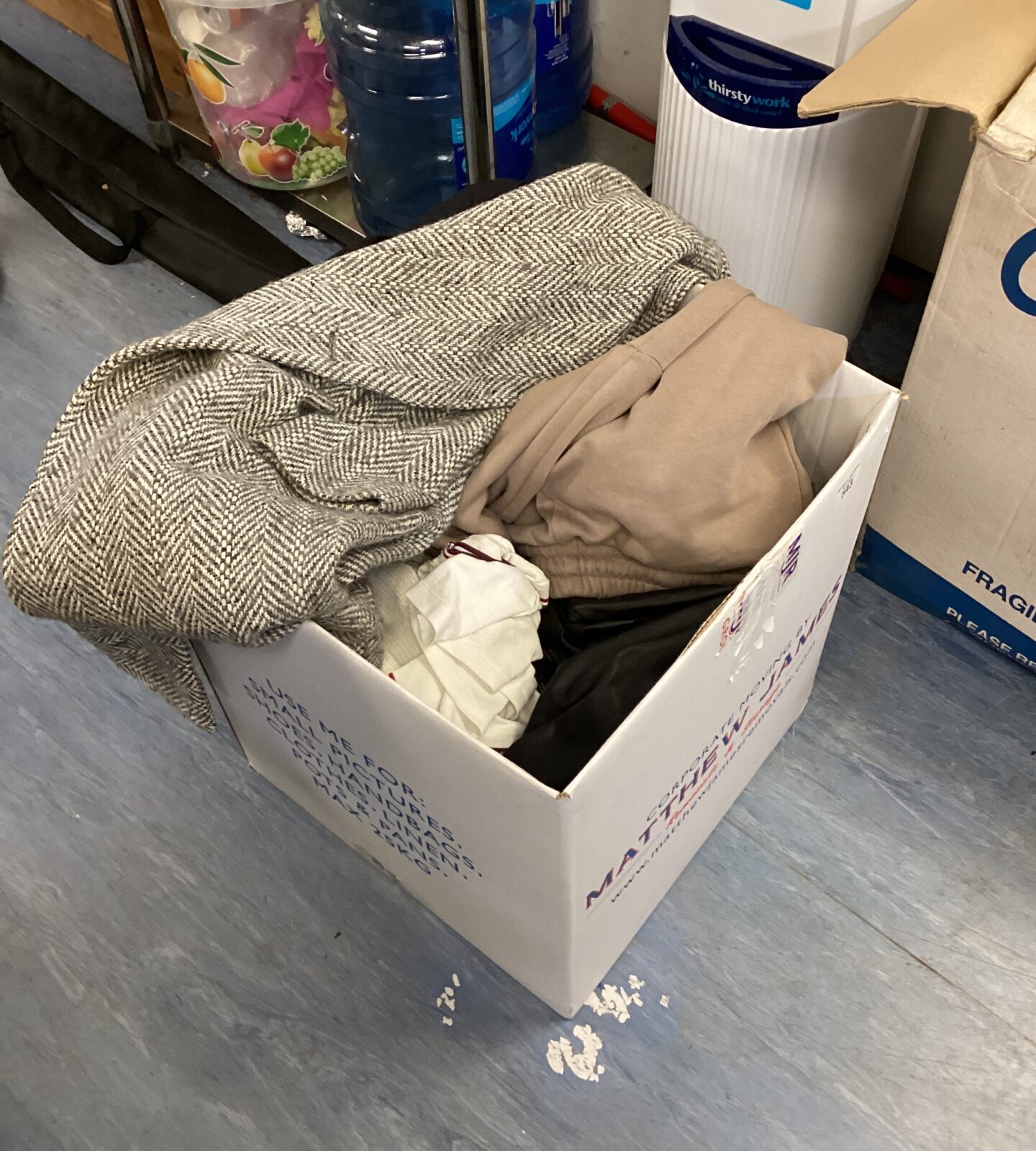 Box of mixed clothing inc nike, adidas & joseph
