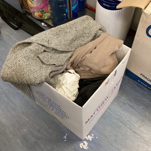 Box of mixed clothing inc nike, adidas & joseph